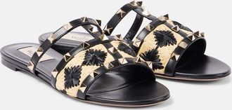 Valentino Garavani Sandali Rockstud in pelle