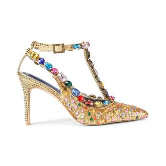 Kurt Geiger Schoenen, Dames, Geel, 38 EU, Belgravia C T-Bar Court