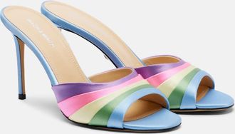 Mach & Mach Gradient 95 satin mules