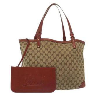 Gucci Pre-owned Tote Bags, female, Multicolor, Size: ONE SIZE Pre-owned Canvas gucci-bags