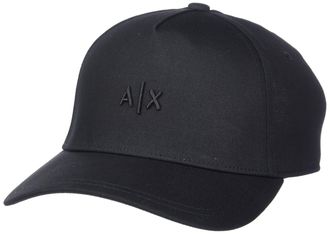 A|X Armani Exchange A|X Armani Exchange Mens Classic Small Logo Embroidery Hat Hat, Black, UNI