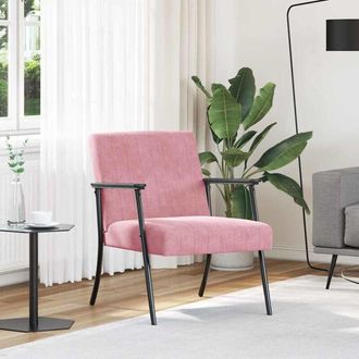 vidaXL vidaXL poltrona Rosa 59 x 75 x 78 cm Velluto