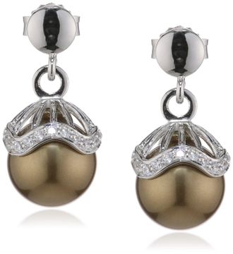 Orphelia Dames 925 Sterling Zilveren Drop Oorbellen - Zilver ZO-5028