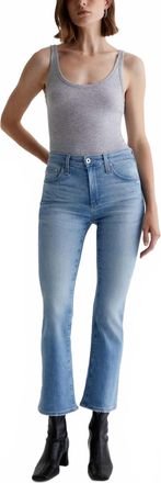 AG - Adriano Goldschmied Farrah Boot Crop Mid Rise Jeans In Nordic Sea