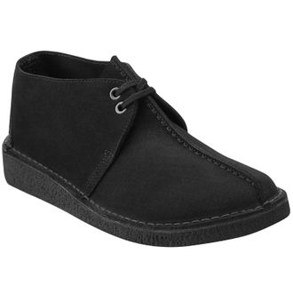 Clarks DES-TR-BLK Suede Mens Shoes - Black - Size:UK 7.5