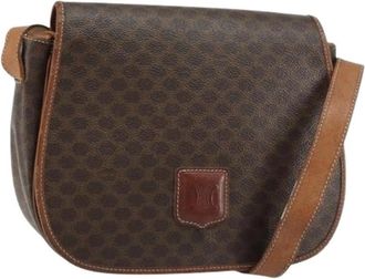 Celine Pre-owned Vintage Canvas Cross Body Bag - Dames - Vintage Schoudertas - Bruin - ONE Size - Vintage