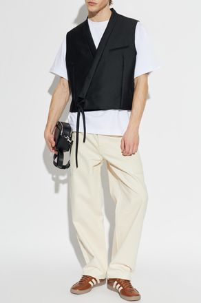 Kenzo Jeans With Logo, Mens, Cream