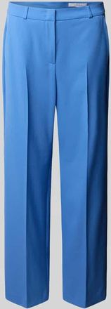 Comma Cropped Hose aus Viskose-Mix mit B&uuml;gelfalten in Royal, Gr&ouml;&szlig;e 34