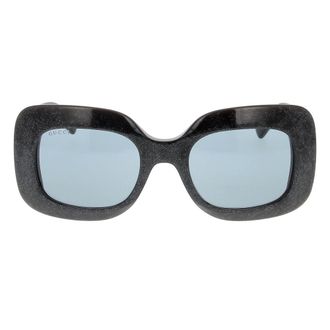 Gucci Accessoires, Dames, Zwart, ONE Size, Zonnebril met uniek design