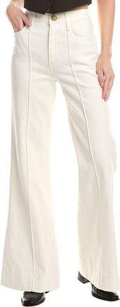 Rag & Bone Skylar High-Rise Ecru Wide Leg Flare Jean