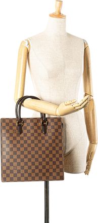 Louis Vuitton Pre-owned Womens Amazon Tote Checkered Canvas - Brown Textile - One Size