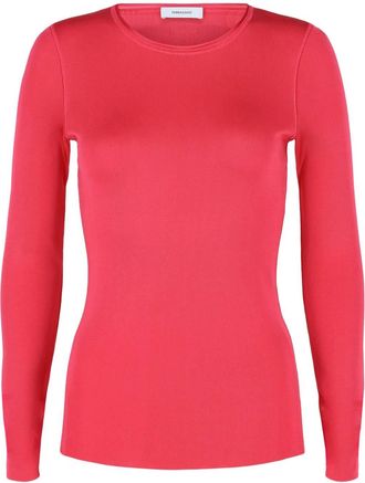 Ferragamo Womens Long Sleeve Top In Fuschia