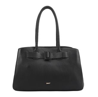 Paul Costelloe Womens Belbo Leather Shoulder Bag - Black