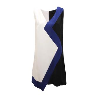 Hanita Short Dresses, female, Multicolor, 2XL, V-Neck Dress Made in Italy