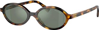 Miu Miu 0MU 04Zs - unisex - Zonnebrillen - Bruin - 50 MM - Accessoires