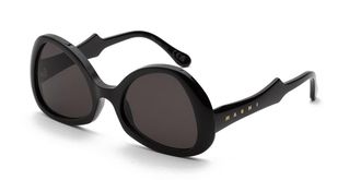 Marni Anu Ohia Black GML Mens Sunglasses Black Size 55