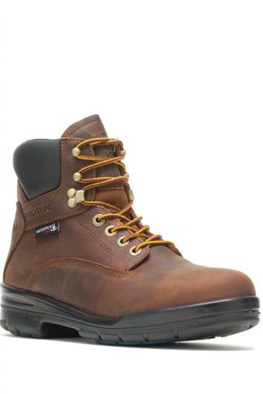 Wolverine Mens Durashocks Sr Safety Boots - Medium In Dark Brown