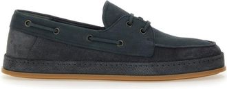 Hogan Leather Boat Moccasin