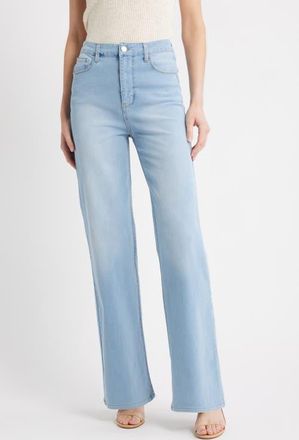 Commando Dia Wide Leg Jeans in Washed Indigo at Nordstrom, Size Small