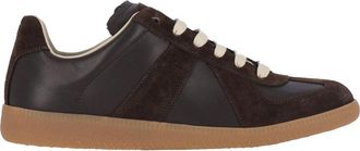 Maison Margiela Low-Top Sneakers with Smooth Leather and Suede Panels