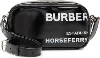 Burberry Black Leather Horseferry Print Micro Camera Bag (Authentic Pre-Loved)
