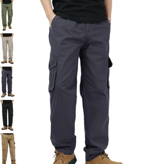 Generic FlexRover - Ultra Comfort Flex Fit Cargo Pants, Adorlina Pants for Men, ComforFlex - Mens Multi-Pocket Stretch Pant (Dark Gray,3XL)
