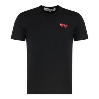Comme Des Garçons Double Heart Logo T-Shirt