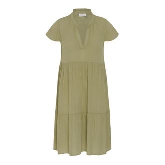 Kaffe Vestido midi - Dresses - Mujer - Verde - 3XL