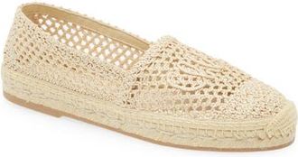 Chloé Isla Logo Espadrille in Natural Brown at Nordstrom, Size 11Us