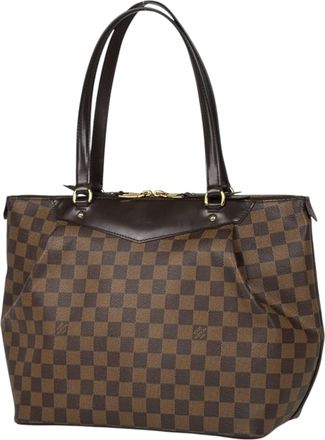 Louis Vuitton Brown Damier Canvas Shoulder Bag Tote Bag (Pre-Owned)