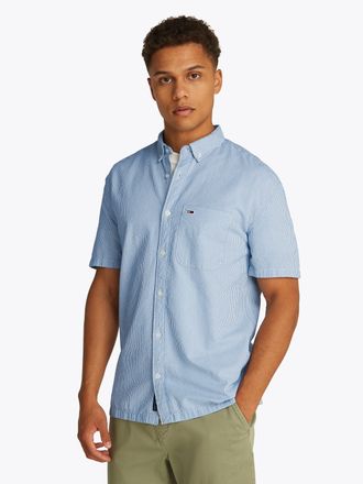 Tommy Jeans Kurzarmhemd »TJM REG SEERSUCKER STP SS SHIRT« fein gestreift