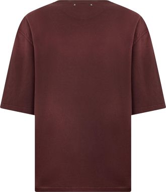 Golden Goose Mens Cotton T-Shirt Windsor Wine T-Shirts And Polos
