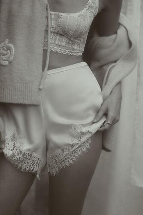 Reformation Fern Satin Shorts