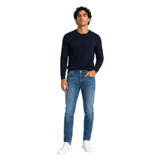 HUGO BOSS Tapered jeans met 5 zakken voor heren (Marine)