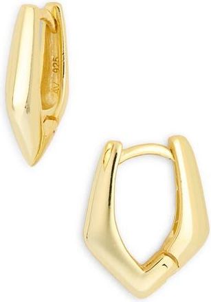 Argento Vivo Rhombus Puffed Hoop Earrings in Gold at Nordstrom Rack