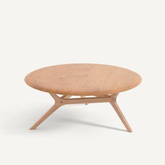 AM.PM Salontafel van massief eikenhout, diameter 90 cm, MARICIELO