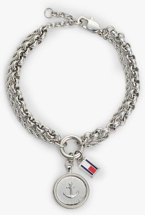 Tommy Hilfiger Womens Nautical Charm Bracelet - Grey