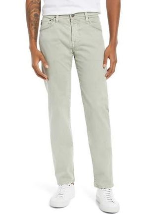 AG - Adriano Goldschmied Tellis Slim Fit Sateen Pants in Sulfur Natural Agave at Nordstrom Rack, Size 31 X 34