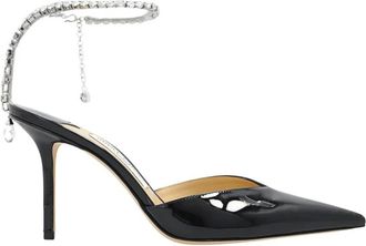 Jimmy Choo London Saeda Pumps - Dames - Pumps - Zwart - 37 1/2 EU - Leer - Schoenen
