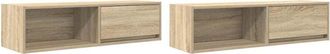 vidaXL Vidaxl - tv Cabinets 2 pcs Sonoma Oak 100x31x25.5 cm Engineered Wood