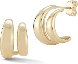 Ember Fine Jewelry 14K Double Hoop Earrings