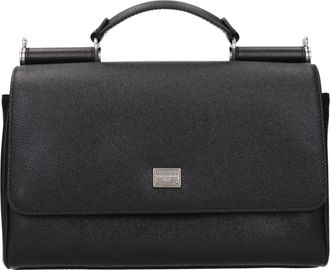 Dolce & Gabbana Dolce & Gabbana Sicily Handtasche Herren Leder Schwarz