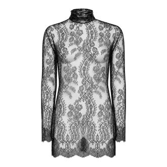 Dolce & Gabbana Top de encaje Chantilly - Tops - Mujer - Negro - M