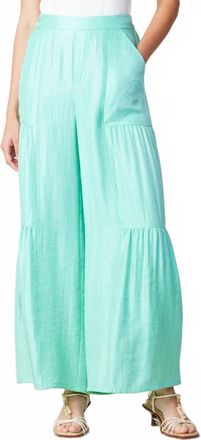Current Air Rumi Flare Pants In Sea Foam