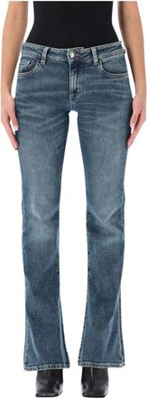 Icon Denim Los Angeles Kendy Bootcut Jeans - Dames - Bootcut Jeans - Blauw - W28 - Katoen - Jeans