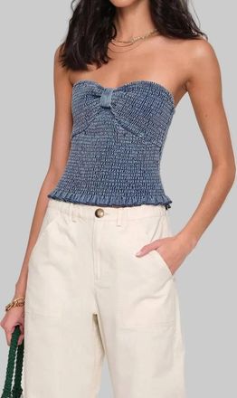 Heartloom Miska Tube Top In Ocean