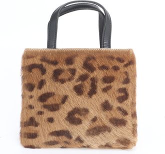 Loewe Brown Leather Handbag Tote Bag (Pre-Owned)