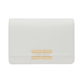 Elisabetta Franchi Cross Body Bags, female, Beige, Size: ONE SIZE Compact Crossbody Bag