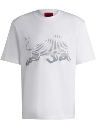 HUGO BOSS x RB katoenen T-shirt met print - Wit