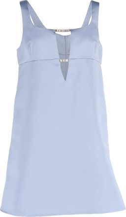 Nina Ricci Cutout Embellished Mini Dress in Blue Satin